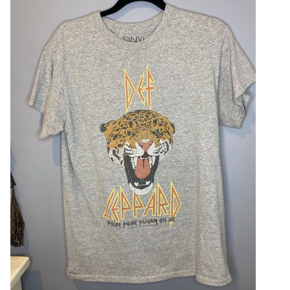 Grey Def Leppard T Shirt